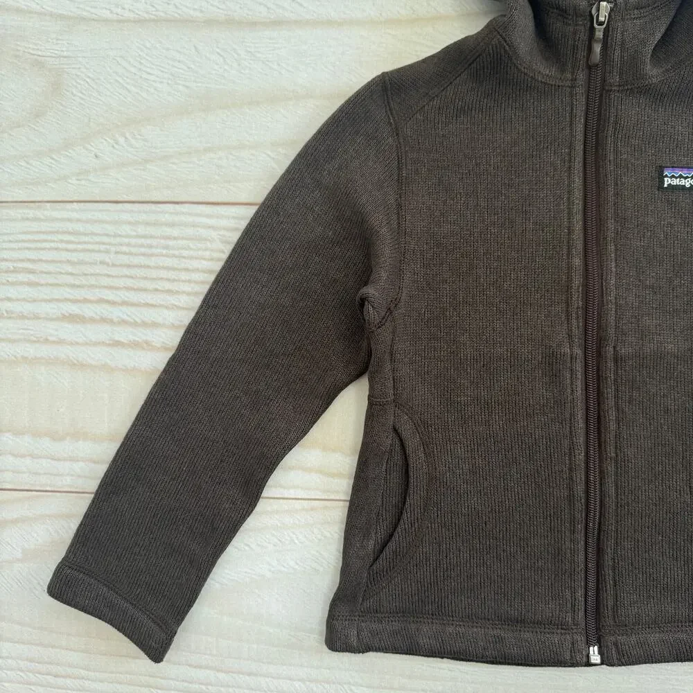 Patagonia Better Sweater Hoody Toddler Girls XXS (3-4) Full Zip Fleece Jacket
